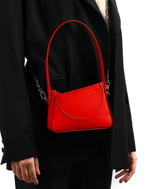 Micucci Milano red bag with chain